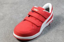 PUMA プーマ 安全靴 メンズ エアツイスト スニーカー セーフティーシューズ 靴 ブランド ベルクロ 64.204.0 レッド ロー 28.0cm / 新品_画像3