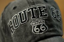 ROUTE66 Vintage ローキャップ キャップ メンズ レディース こなれ感 刺繍 7990351 9009978 R-3 チャコール 新品 1円 スタート_画像2