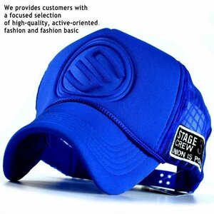 ブルー メッシュキャップ キャップ 帽子 メンズ レディース 7992491 ブルー 新品 1円 スタート