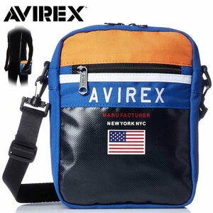 AVIREX ショルダーバッグ サコッシュ メンズ 7987208 アヴィレックス ブランド 正規品 アビレックス AX2004 ブルー 新品 1円 スタート