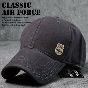 U.S.AIR FORCE キャップ 帽子 メンズ レディース 野球帽 ミリタリー キャンプ アメカジ 7988122 M チャコール 新品 1円 スタート