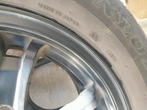 キーラー 15インチ アルミ 6穴 マットブラック 195/80R15 107/105L LT タイヤ 4本 中古 200系ハイエース 車検対応 jwl-t_画像9