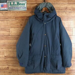 H1S/Y2.22-3　80s　USA製　L.L.Bean　エルエルビーン　GORE-TEX　メインワーデンズパーカー　シンサレート　メンズ　XL　ネイビー　古着