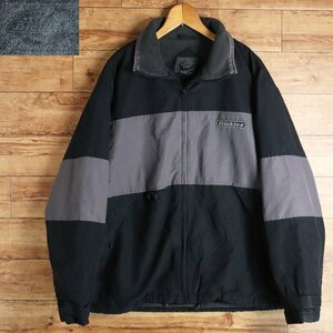 $3S/R2.29-5　Dickies　ディッキーズ　ツートンカラー　ナイロンジャケット　裏フリース　XL　ジャンパー　ワーク　ブルゾン　古着