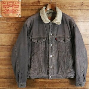 G3T/Y3.1-3　アメリカ古着　Levi's　リーバイス70520　裏ボア　コーデュロイジージャン　コーデュロイジャケット　M　メンズ　ジャンパー