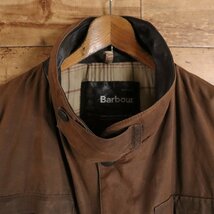 G3T/Y3.1-3　イギリス製　Barbour　バブアー　BUSHMAN　ブッシュマン　オイルドジャケット　ハンティングジャケット　XL　オイルジャケット_画像3