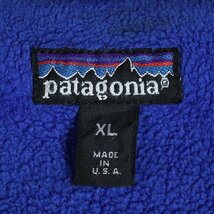 %6J/R3.11-1　80s　アメリカ製　patagonia　パタゴニア　シェルドシンチラ　ナイロンジャケット　裏フリース　XL　エメラルドグリーン_画像7