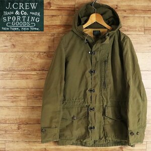 E1T/R3.11-5　アメリカ古着　J.CREW　ジェイクルー　ファイヤーマンジャケット　Sサイズ　Jクルー　マウンテンパーカー　デッキパーカー