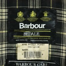 F4T/R3.15-3　　90s　ビンテージ　イギリス製　Barbour　バブアー　BEDALE　ビデイル　オイルドジャケット　3ワラント　C50　ハンティング_画像6