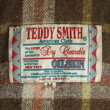 ％4T/R3.18-1　ユーロ古着　TEDDY SMITH　テディースミス　オイルドジャケット　Mサイズ　メンズ　ハンティングジャケット　襟レザー_画像7