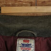 ％4T/R3.18-1　アメリカ古着　Levi's　リーバイス　コーデュロイスタジャン　コーデュロイジャケット　XLサイズ　メンズ　ジャンパー_画像6