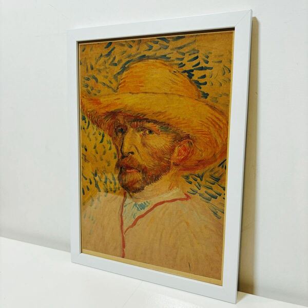【白額付きポスター】ゴッホ　Gogh　自画像④(新品)