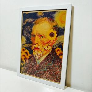 【白額付きポスター】ゴッホ　Gogh　自画像①(新品)