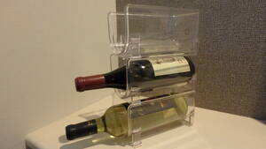 【マーサスチュワートコレクション】ワイン ボトルラック3個 ホルダー スタッキング収納 冷蔵庫収納 Martha Stewart Collection
