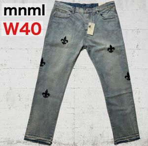 mnml（ミニマル）D112 FLEUR STRAIGHT DENIM　W40