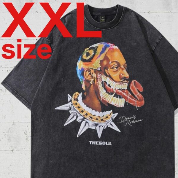 Rodman　デニス　ロッドマン　ホラー　ラップ　Tシャツ　ブラック　XXL