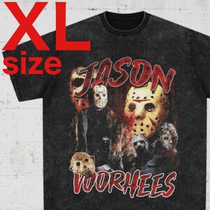 ホラー映画　13日の金曜日　ジェイソン　Jason　Tシャツ　ブラック　XL