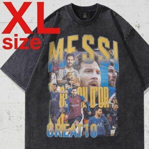 リオネル・メッシ　Lionel Messi　半袖 Tシャツ　ブラック　XLサイズ