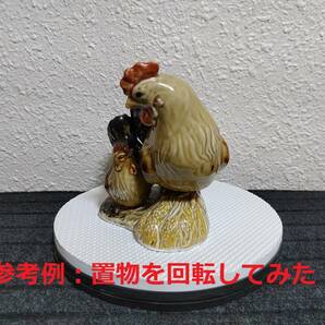 即決・送料込み 径２２ｃｍ ホワイト・防水クッション仕様 回転台  / 回転テーブル / 回転盤（新品を内部調整・チェック済み）の画像6