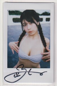 チェキ　ちとせよしの　直筆 サイン　CHITOSE YOSHINO Autograph Cheki Photo　gravure Idol AUTO　検索# 写真 グラビアアイドル