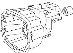 Toyota Genuine Supra JZA80 MT 5F TransmissionエクステンションハウジングSUB-ASSY(MTM) 未使用 ★デッドストック★ 在庫わずか