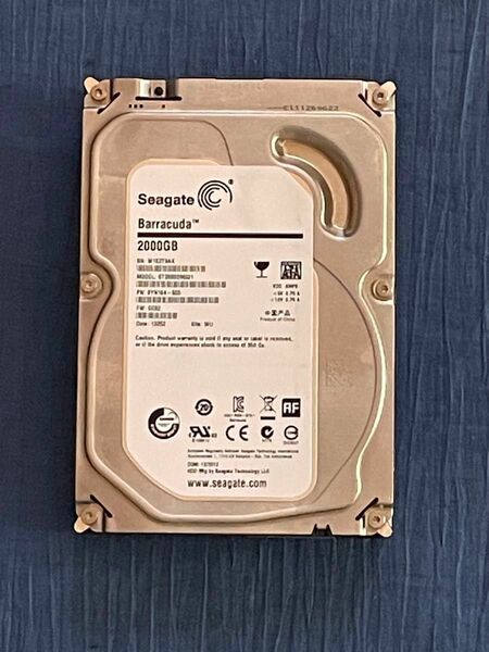 Seagate 内蔵HDD 3.5inch 2TB 7200rpm 【ジャンク】