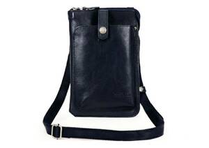  postage included HARVEST DOUBLES is -ve -stroke double s shoulder pouch cow leather black JYS-7356 beautiful goods 