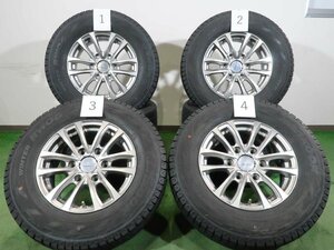 4本 weds PRODITA 15インチ 6J +33 6H PCD 139.7 スタッドレス ハンコック WINTER RW06 2022年 195/80R15 ハイエース レジアスエース 200系