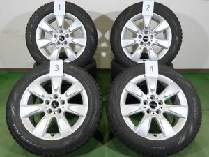 4本 ミニ クロスオーバー F60 純正 17インチ 7.5J +52 5H PCD 112 スタッドレス ピレリ アイスアシンメトリコ 225/55R17 純正戻し 6868276