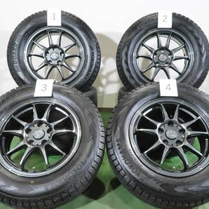 4本 社外 16インチ 6.5J +35 114.3 スタッドレス ヨコハマ アイスガード G075 2022年 215/70R16 デリカD5 アウトランダー エクリプスクロスの画像1