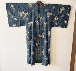  men's long kimono-like garment me rinse Moss Lynn wool unused new old goods 