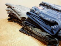 S6227メンズ【EDWIN/Wrangler/Levi's 他】ジーンズ 15本セット_画像2