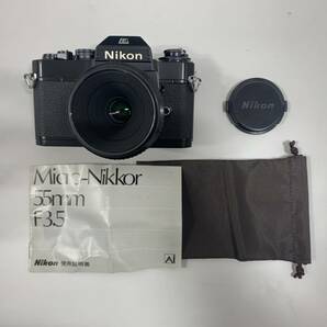 #8442【Nikon EL Micro-Nikkor 55mm/F3.5 シャッターOK フィルムカメラ 一眼レフ マニュアルフォーカス ニコン 長期保管品】の画像9