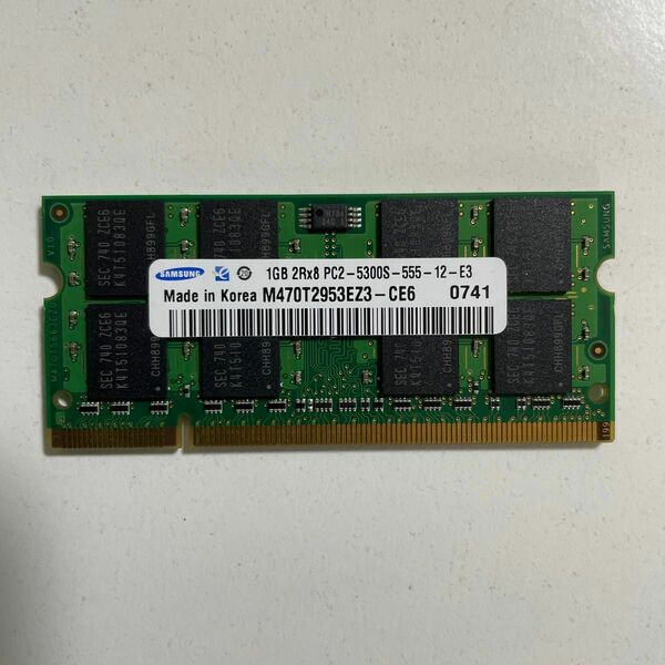 SAMSUNG ノート用メモリ PC2-5300S DDR2-667 1GB