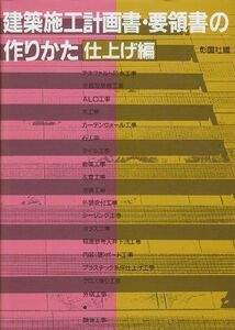 [A12254085]建築施工計画書・要領書の作りかた 仕上げ編 彰国社