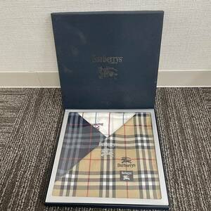 バーバリー BURBERRY チェック柄 ハンカチ 3枚セット ロゴ 箱付き