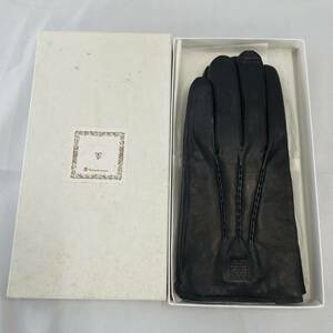 【送料無料】ジバンシー GIVENCHY 手袋 グローブ カシミヤ混 レザー 羊革 24cm ブラック 黒