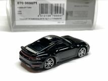 Minichamps Porsche 911 (992) Turbo ポルシェ ターボ ブラック 1/87_画像2