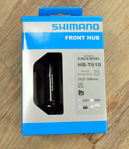 SHIMANO　HB-T610　32H　ブラック　シマノ/DEORE/フロントハブ/ハブ/デオーレ