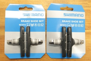 SHIMANO/シマノ　M70T4　2セット　ブレーキシュー/Vブレーキ/ブレーキパッド