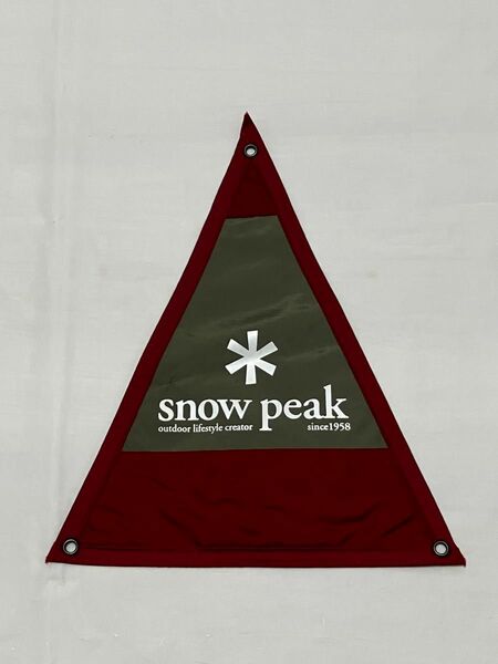 snowpeak スノーピーク ペナント フラッグ タペストリー キャンプ グレー