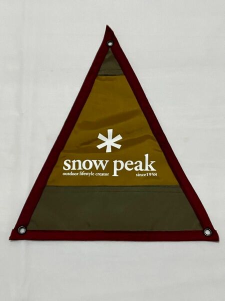 snowpeak スノーピーク ペナント フラッグ タペストリー キャンプ ベージュ