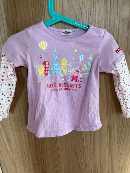 ミキハウス ホットビスケッツ 長袖Tシャツ ロンT