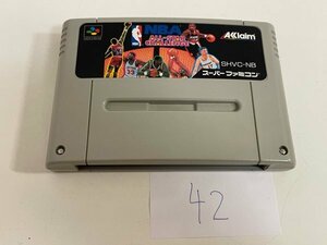 任天堂　SFC　スーパーファミコン　ソフトのみ　 接点洗浄済 NBA オールスターチャレンジ SAKA42