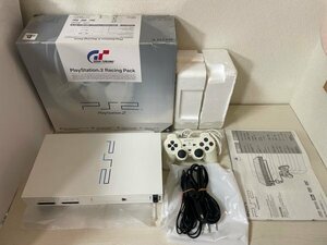 動作未確認　レア？　SONY　ソニー　プレイステーション2　PS2　レーシングパック　SCPH　55006　箱説コントローラ付き　中国版