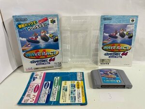 任天堂　N64　ニンテンドー64　箱説明書付き 接点洗浄済 ウエーブレース 64 SAKA3