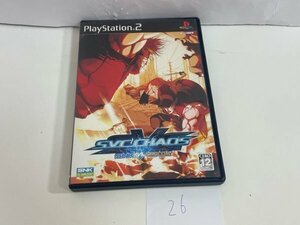 SONY ソニー PS2 プレイステーション2 動作確認済 SNK VS. CAPCOM SVC CHAOS SAKA26