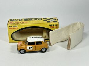 (s826) RALLYE MEBETOYS A31 MINI COOPER RALLYE イタリア製 ミニカー 当時物 