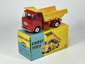 (s831) CORGI TOYS 458 E.R.F. MODEL 64G EARTH DUMPER コーギー ミニカー 当時物 