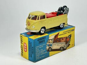 (s843) CORGI TOYS 490 VOLKSWAGEN BREAKDOWN TRUCK コーギー ミニカー 当時物 